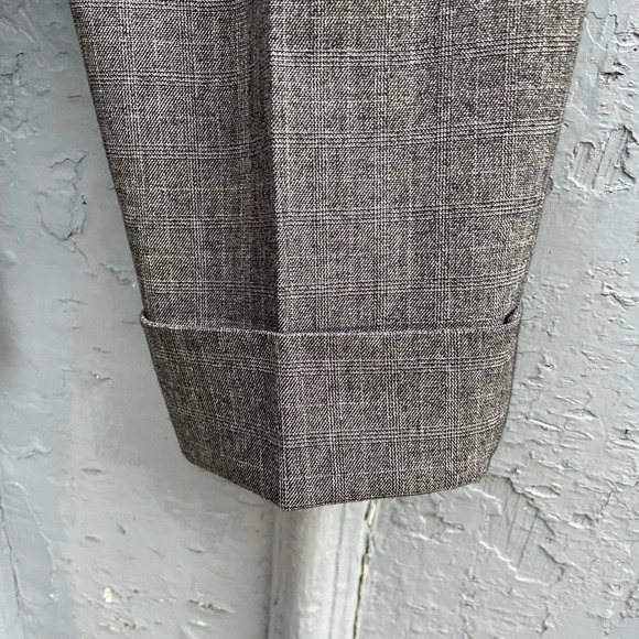 James Jeans Plaid Cuffed Trouser, size large - Picture 7 of 9